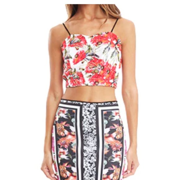 Clover Canyon Frederick Floral Crop Cami Size Medium - Picture 1 of 12